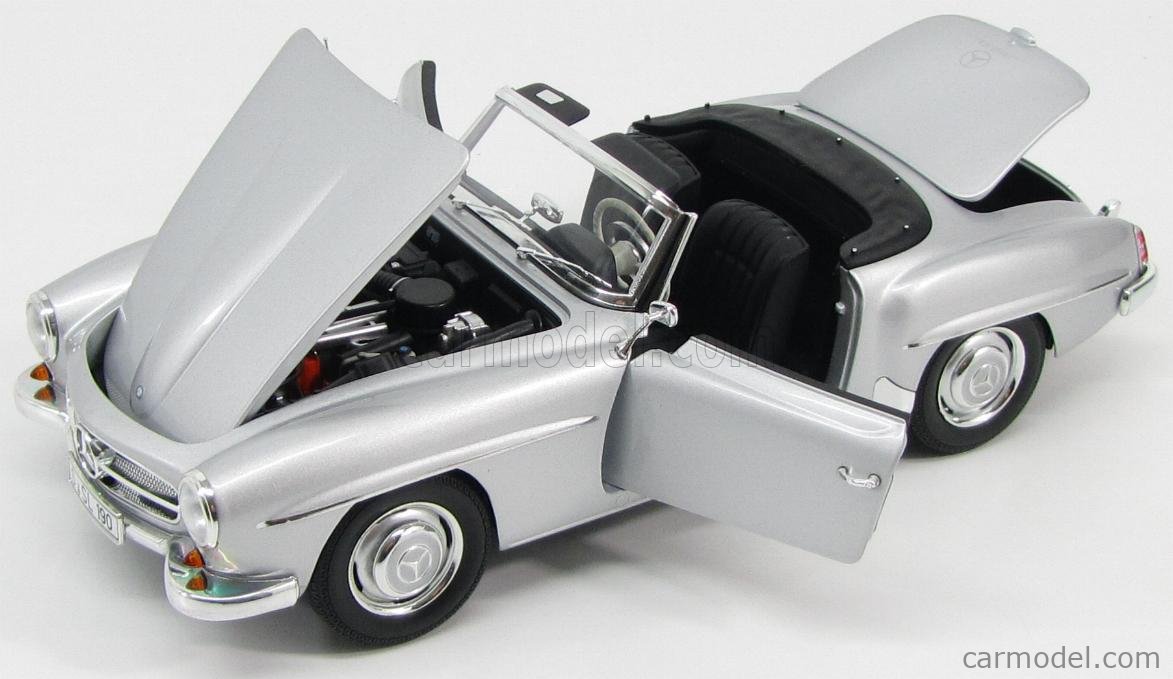 MINICHAMPS 100037031 Scala 1 18 MERCEDES BENZ SL CLASS 190SL W121 SPIDER 1955 SILVER