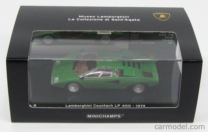 MINICHAMPS 436103100 Scale 1/43 | LAMBORGHINI COUNTACH LP400 1970 GREEN