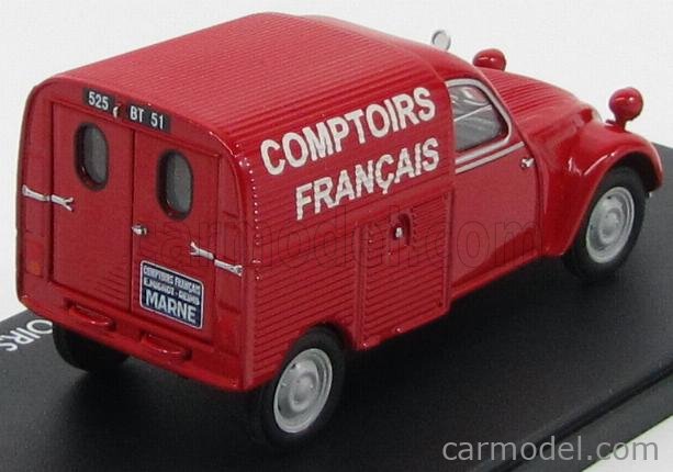 Citroen 2cv AZU publicitaire COMPTOIRS français-eligor 1/43 ref 101466 