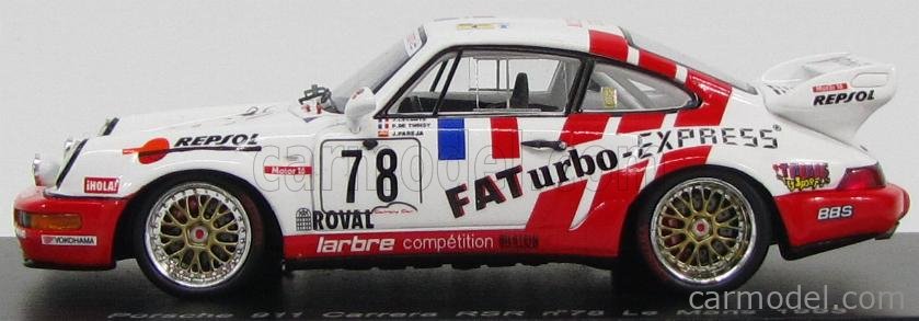 Spark S2079 Porsche 911 Carrera RSR N°77 Le Mans 1993 - 1/43 - Boîte D'origine