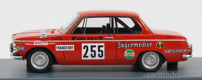 IXO BMW 2002, No.255, Jägermeister, Rallye WM, Rally Monte Carlo 1973
