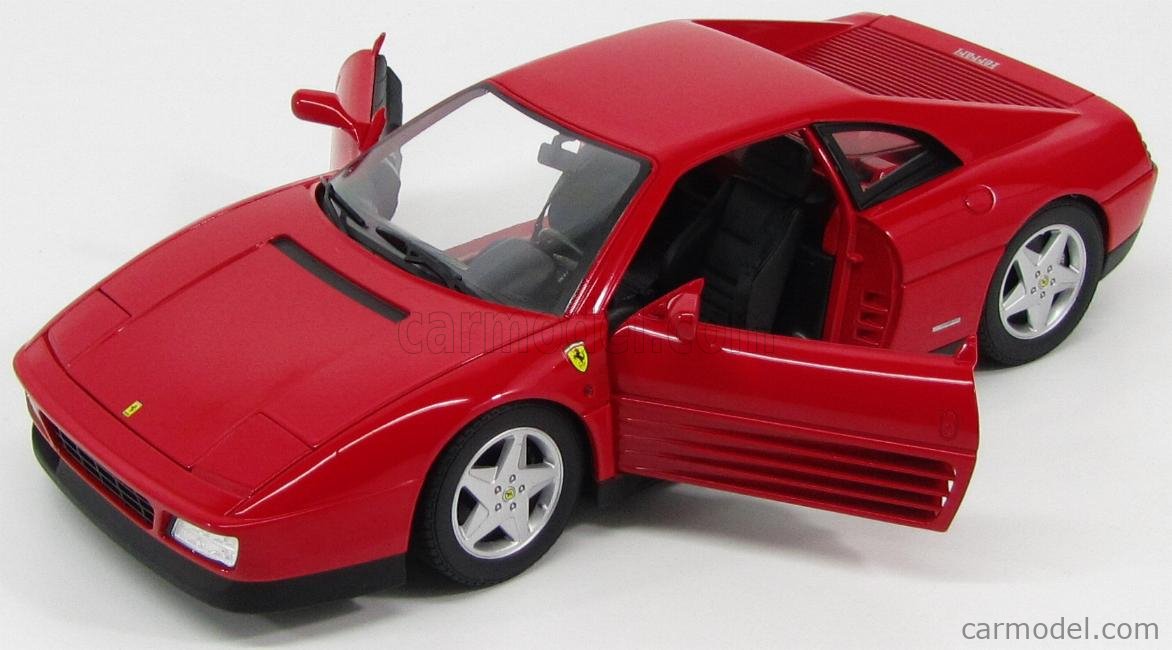 MATTEL HOT WHEELS X5532 Scale 1/18 | FERRARI 348TB 1989 RED