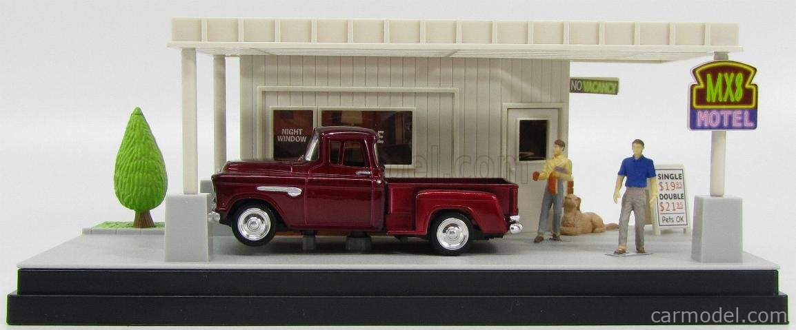 MOTOR-MAX 73883 Scale 1/43 | CHEVROLET CHEVY STEPSIDE PICK-UP 1955