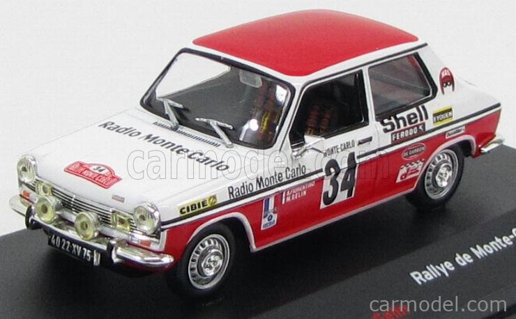 Die cast 1/43 Modellino Auto Simca 1100 S Rally Monte Carlo 1972 B Fiorentino 