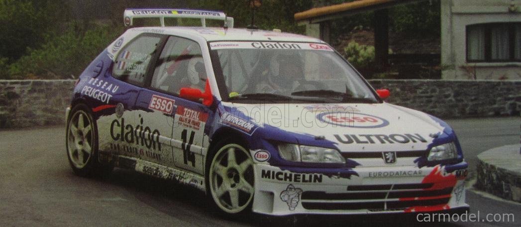BJ4 Auto – Miniatura Peugeot 306 Maxi Scala 1/43, #14 Delecour, Tour De Corse 1998, Jumajo