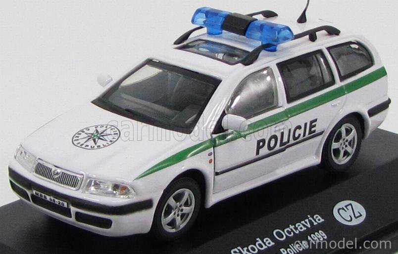 LE7633 FABBRI 1/43 Voiture Skoda Octavia Police 1998 israel Auto polizia