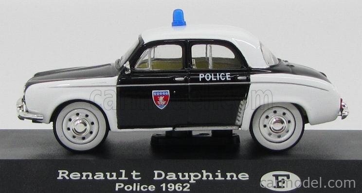 Miniature Renault Dauphine Police – CIJ – Échelle 1/43 – France, Zamak