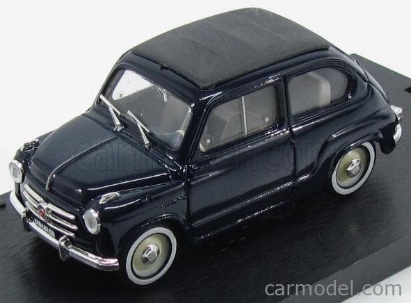 Fiat 600 1a Série Transformable Capote Fermé 1956 Gris Perle 1:43 R249
