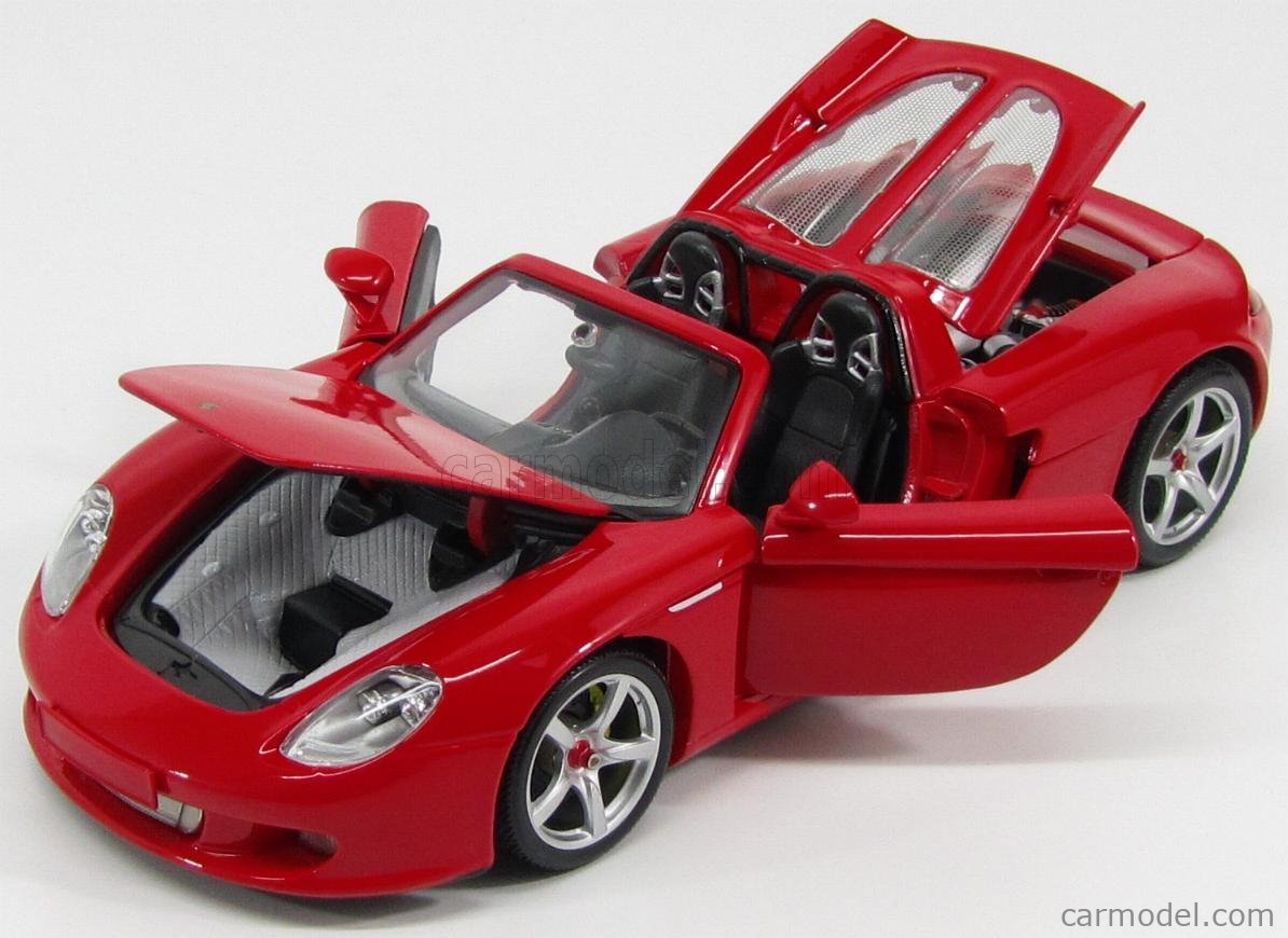 MAISTO 36665 Scale 1/18 | PORSCHE CARRERA GT SPIDER 2003 RED