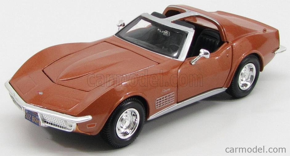 MAISTO 31202BZ Scale 1/24 | CHEVROLET CORVETTE STINGRAY 1970 BRONZE MET