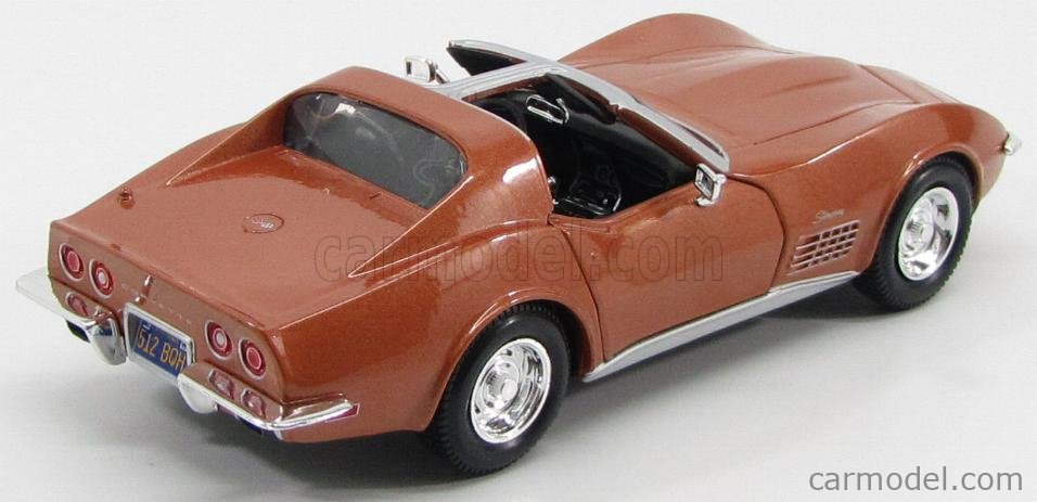 MAISTO 31202BZ Scale 1/24 | CHEVROLET CORVETTE STINGRAY 1970 BRONZE MET