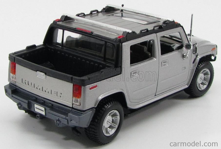 MAISTO 31233 Scale 1/27 HUMMER H2 SUT CONCEPT SILVER
