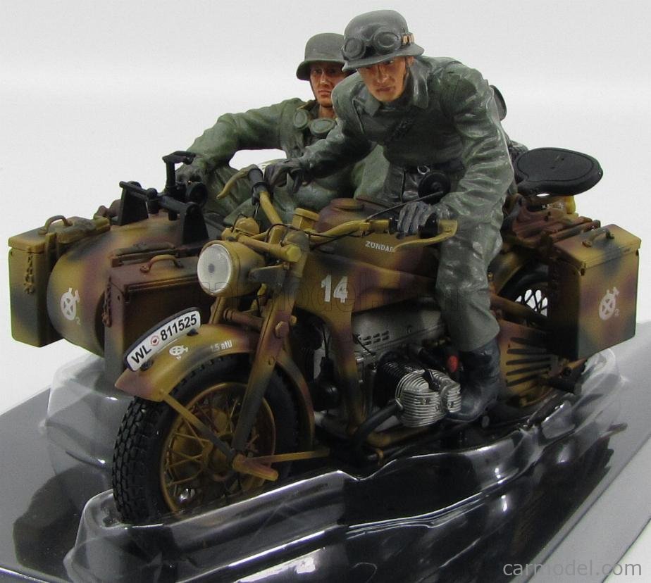 ZUNDAPP - KS750 WITH SIDECAR - 2 NAZI FIGURES 1941