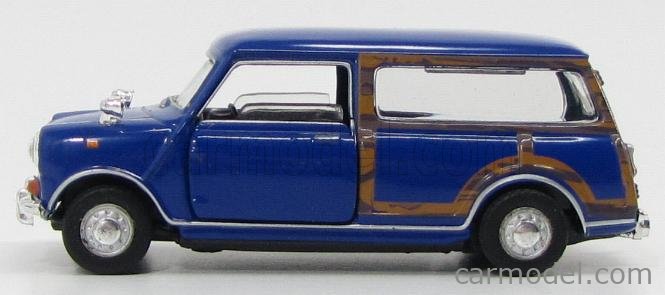SCHUCO 27215 Scale 1/43 | MORRIS MINI COOPER VAN 1970 BLUE WOOD