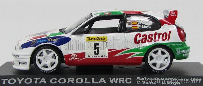 Modellino 1/43 IXO Toyota Corolla WRC &ndash; Montecarlo 1998 #5 Sainz &amp; Moy&agrave;