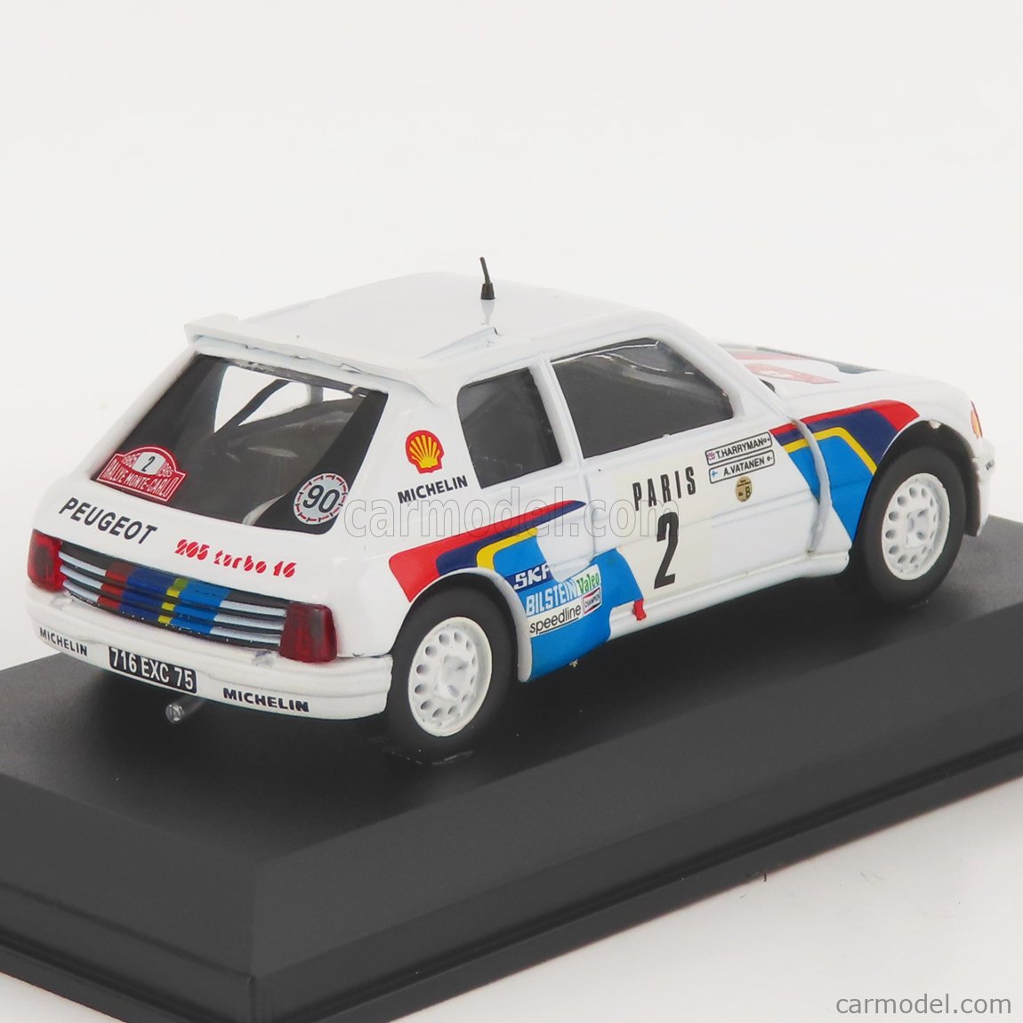 Miniature Altaya Ixo 1/43 Peugeot 205 T16 Vatanen Rallye 1984