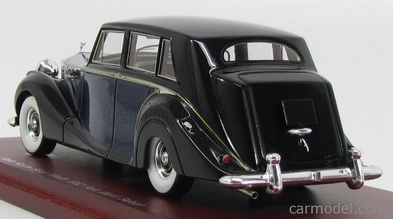 Miniature Rolls-Royce Silver Wraith 1952 Park Ward – TrueScale 1/43 Bleu Et Noir