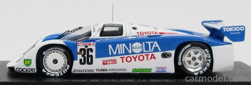 SPARK-MODEL S2358 Scale 1/43 | TOYOTA 89 C-V TEAM TOM'S N 36 24h