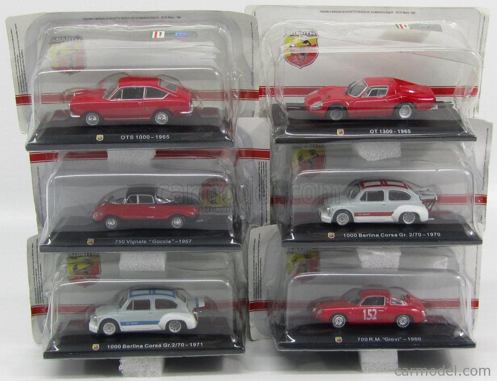EDICOLA ABACOL000 Масштаб 1/43  ABARTH 66X ABARTH CARS - COLLEZIONE COMPLETA + 66 FASCICOLI - COMPLETE COLLECTION + 66 BOOKLET VARIOUS