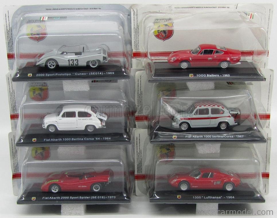 EDICOLA ABACOL000 Масштаб 1/43  ABARTH 66X ABARTH CARS - COLLEZIONE COMPLETA + 66 FASCICOLI - COMPLETE COLLECTION + 66 BOOKLET VARIOUS