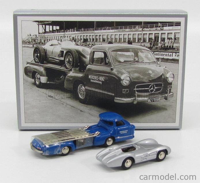 MERCEDES BENZ - SET MERCEDES CLASSIC COLLECTION - CAR TRANSPORTER TRUCK  1954 + F1 W196 1954