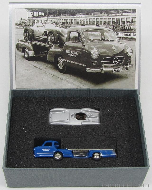 MERCEDES BENZ - SET MERCEDES CLASSIC COLLECTION - CAR TRANSPORTER TRUCK  1954 + F1 W196 1954