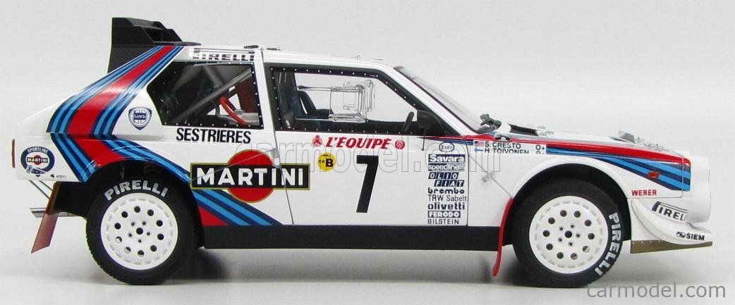 Lancia Delta S4 (#7) 1986 モンテカルロWinner AUTOart 1:18 Lancia Delta S4 #7 Toivonen, Cresto Winner