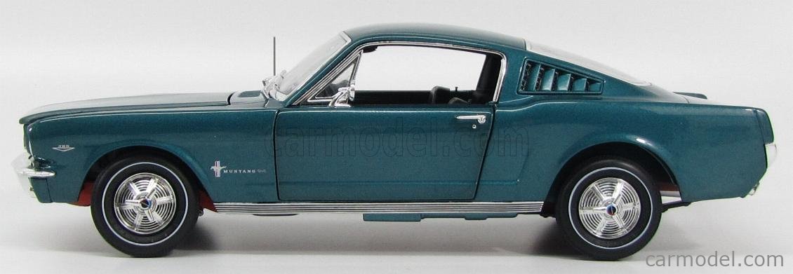Ford Mustang 2+2 1965 dunkelrot Modellauto 1:18 Auto World 