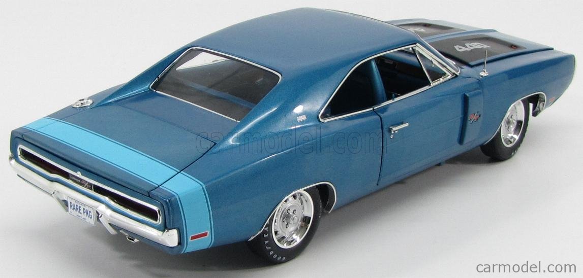 AUTOWORLD AMM980/06 Scale 1/18 | DODGE CHARGER R/T SE COUPE 1970 BLUE MET