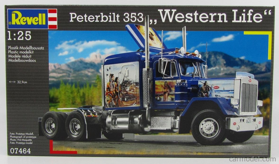 REVELL-KIT 07464 Scale 1/25 | PETERBILT 353 TRUCK WESTERN