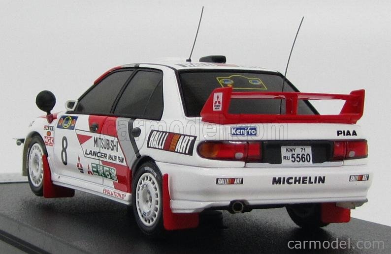 HPIRACING HPI8618 Masstab 1/43 MITSUBISHI LANCER EVO III N 8 6th RALLY KENYA 1996 K