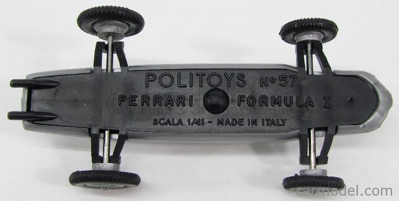 Politoys N°57 – Ferrari Formule 1 Ancienne, échelle 1:43, Dans Sa Boîte D’époque