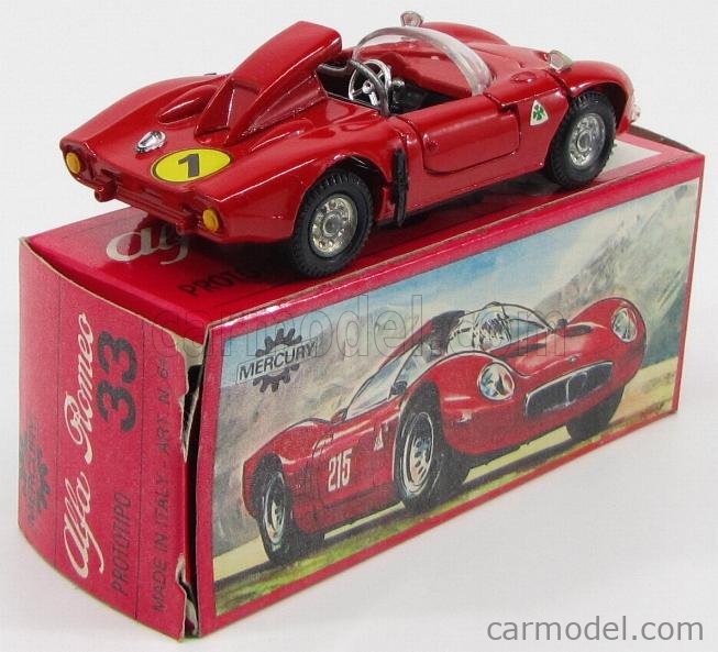 MERCURY-ITALY 64 Scale 1/43 | ALFA ROMEO 33 N 1 RED