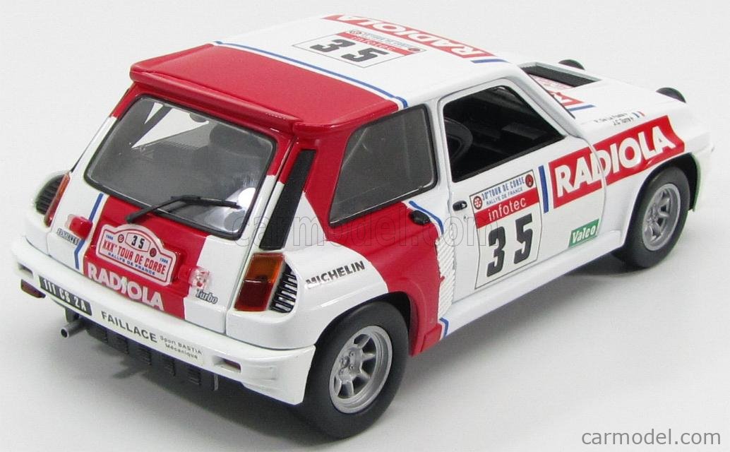 Voiture miniature Renault 5 Turbo Metallic Blue Universal Hobbies 4521 au 1/18