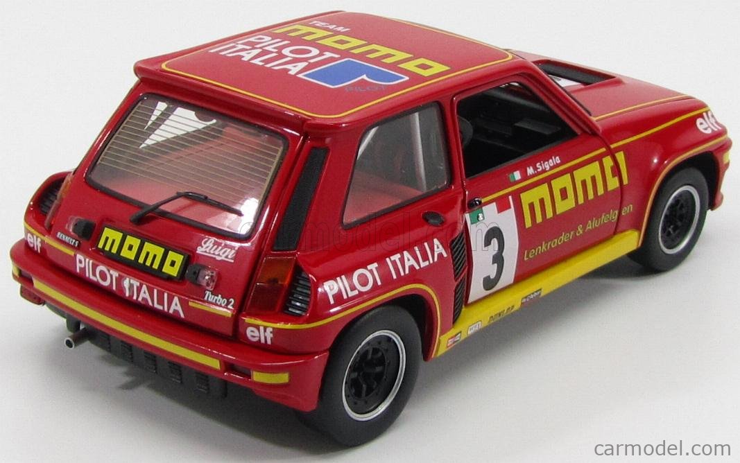 Spark Renault 5 Turbo 1:43 1984 Massimo Sigala Renault Sport - MOMO S5558