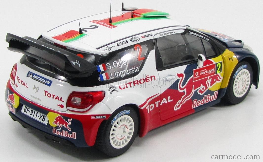 Miniature Citroën DS3 WRC Ogier Rallye Portugal 2011 - Échelle 1/43 - Marque Norev - Occasion