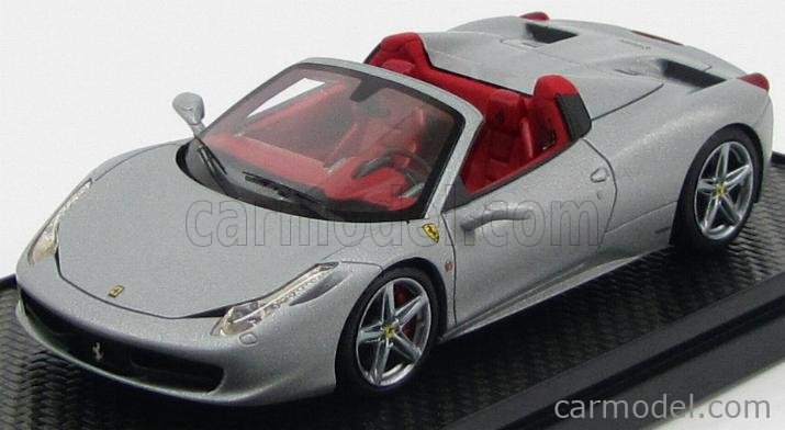 Bbr Models Bbrc70ms Scale 1 43 Ferrari 458 Italia 8c Spider 2012 Matt Silver