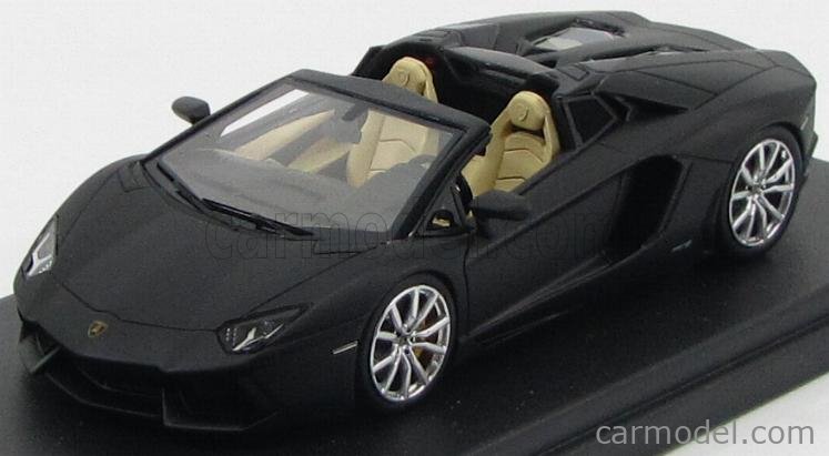 LOOKSMART LS413B Scale 1/43 | LAMBORGHINI AVENTADOR LP700-4 ROADSTER 2013  NEMESIS BLACK