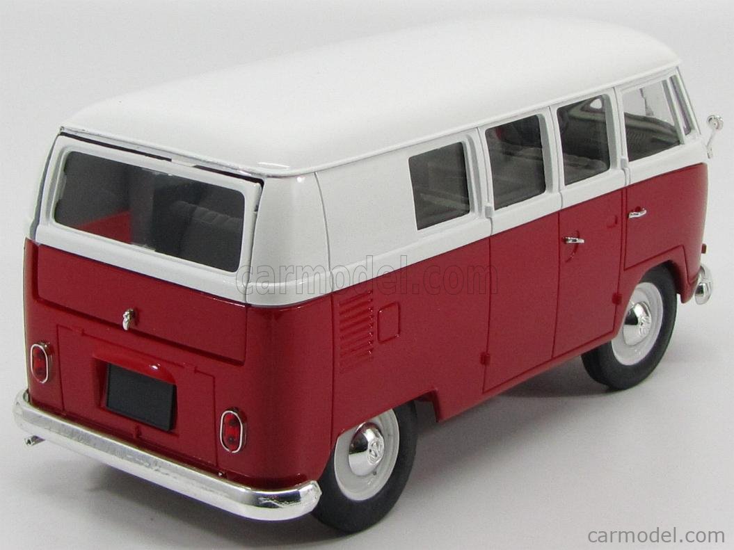 SOLIDO 8031 Scale 1/18 | VOLKSWAGEN T1 MINIBUS 1966 RED WHITE