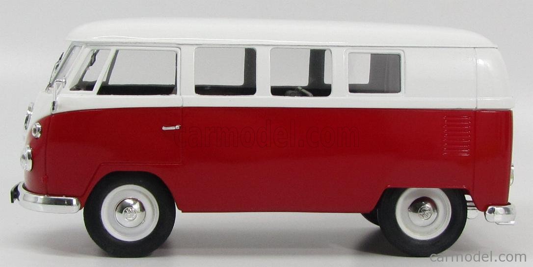 SOLIDO 8031 Scale 1/18 | VOLKSWAGEN T1 MINIBUS 1966 RED WHITE