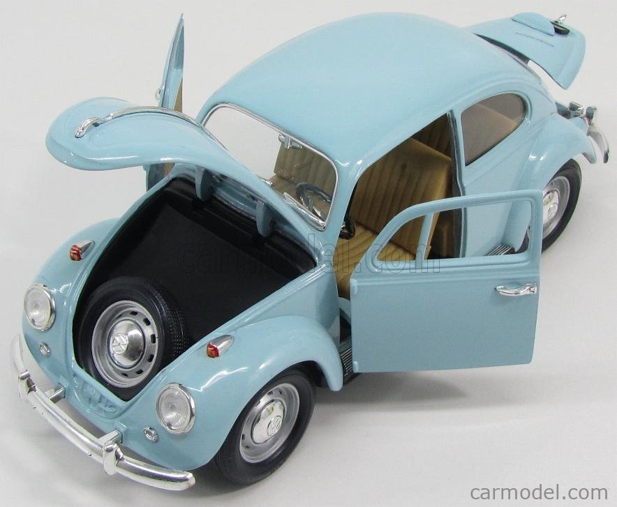 新作人気モデル タフ ロード VOLKSWAGEN 1/18 BEETLE ライトブルー 