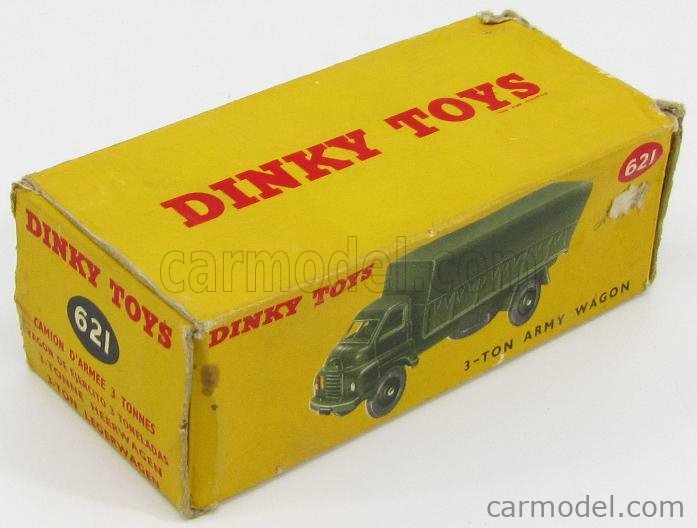 DINKY ENGLAND 621 Scale 1/43 | TRUCK 3 TON. ARMY COVERED WAGON MILITARY ...