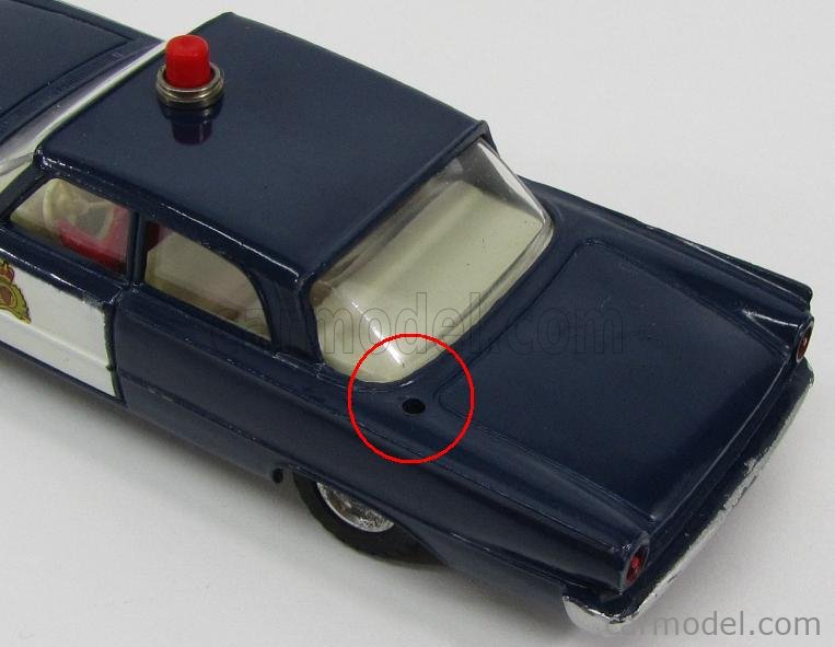 DINKY TOYS 60年代 英ディンキー フォード・フェアレーン ポリスカー RCMP（カナダ騎馬警官隊） イギリス製 パトロールカー - 自動車