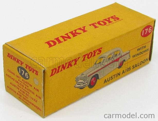 DINKY ENGLAND 176 Scale 1/43 | AUSTIN A105 SALOON GREY RED