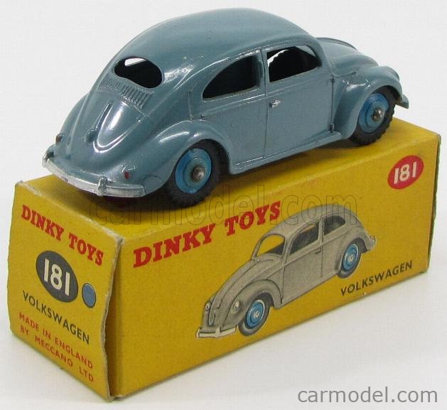 DINKY ENGLAND 181 Echelle 1/43 VOLKSWAGEN 1200 KAFER BEETLE BLUE GREY