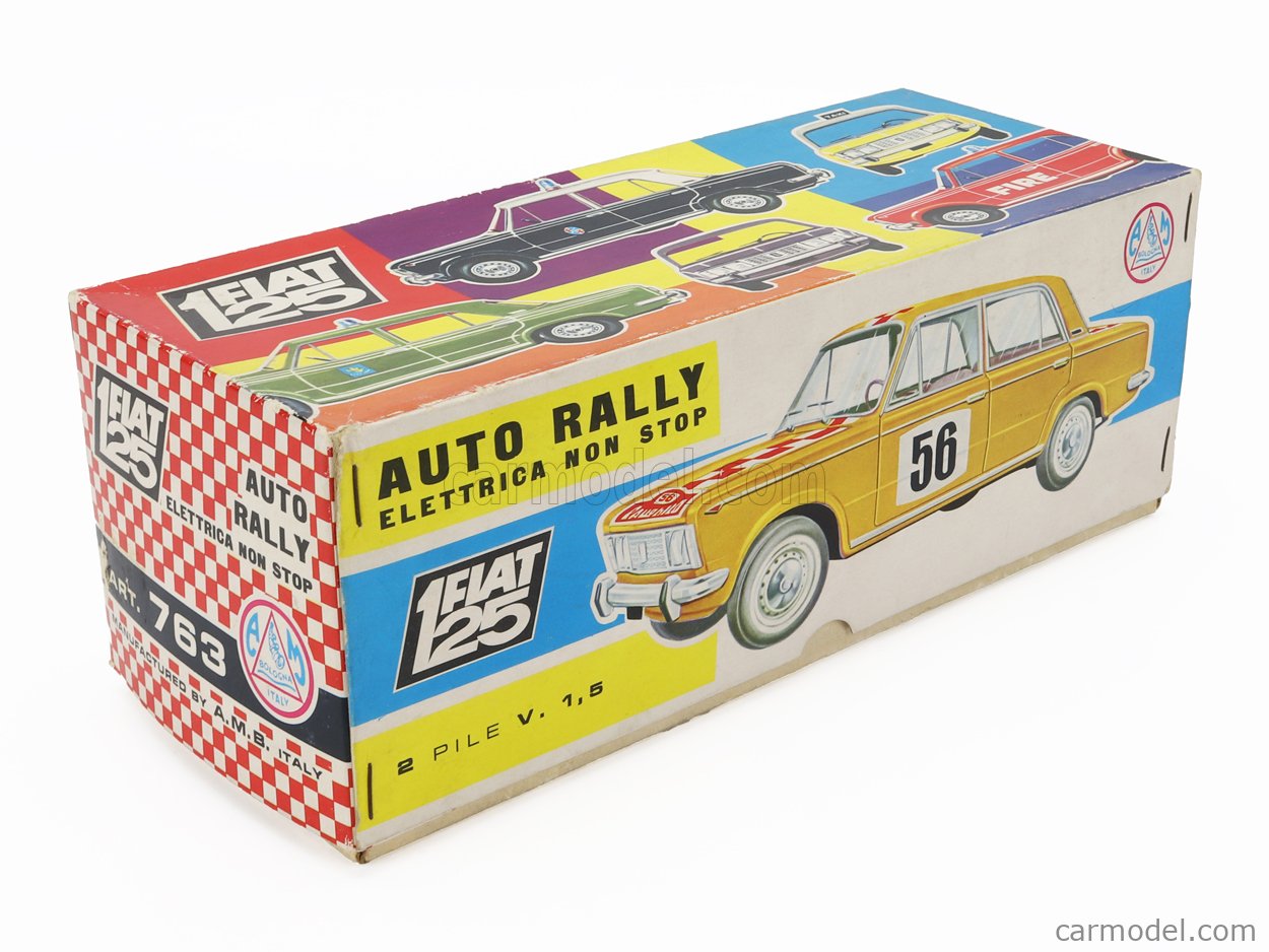 MARCHESINI PLAST 763 Scale 1/16 | FIAT 125 RALLY DES ALPES N 89 YELLOW