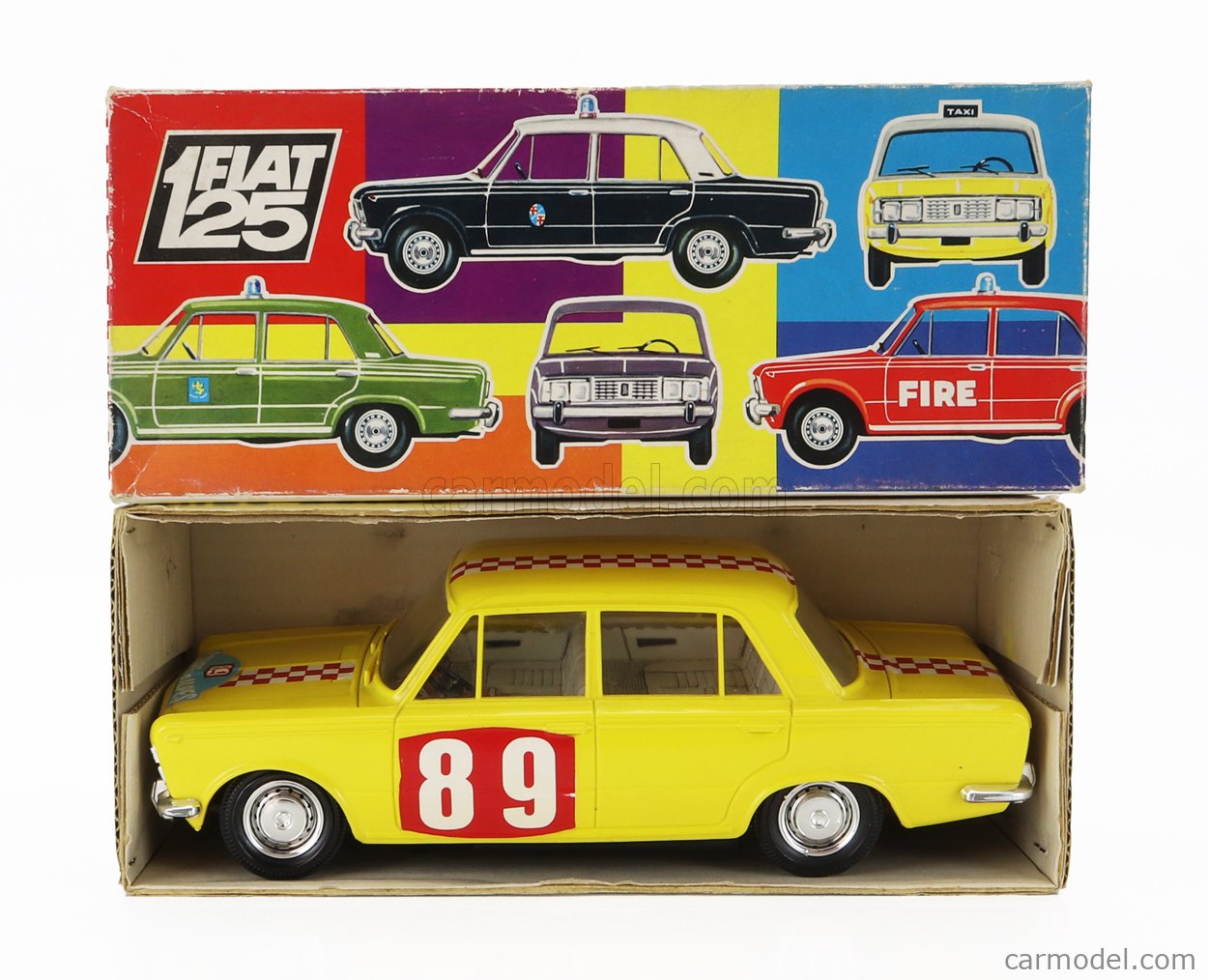 MARCHESINI PLAST 763 Scale 1/16 | FIAT 125 RALLY DES ALPES N 89 YELLOW