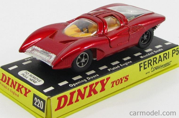 DINKY ENGLAND 220 Scale 1/43 | FERRARI P5 1968 RED MET
