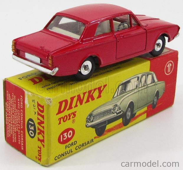 DINKY ENGLAND 130 Scale 1/43 | FORD ENGLAND CONSUL CORSAIR RED