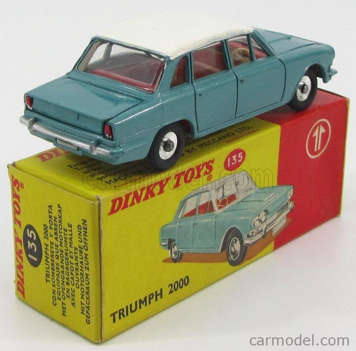 DINKY ENGLAND 135 Scale 1/43 | TRIUMPH 2000 BLUE MET WHITE